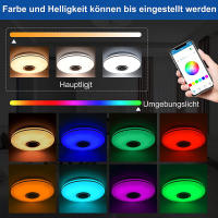 BIT LED ceiling light with Bluetooth speaker and 24W remote control - details 2