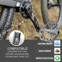 Pedales De Bicicleta De Montaña BUCKLOS Ultraligeros De Nylon Con Rodamientos Sellados Para MTB Y Carretera Accesorios De Bicicleta Color Variado Peso Approx. 365g - details 4