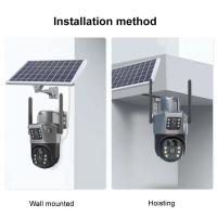 Cámara WiFi Batería Solar Lente Dual Pantallas duales Cámara Exterior PIR Detección Humana Protección de Seguridad Cámaras de Video PTZ 4K 8MP - details 7
