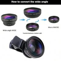 Kit De Lentes Para Cámara De Móvil 2 En 1 Clip-On 37mm 0.45X Ancha Y Macro HD 49UV Lente Super Amplia Y Macro Para Teléfonos Móviles - details 2