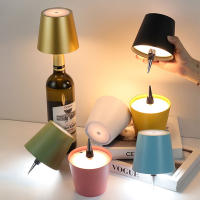 Lámpara De Botella LED Con Control Táctil Y 3 Niveles De Brillantez Luz De Noche Para Barra O Café Recargable Por Tipo-C - details 0