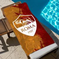 Toalla De Playa Y Piscina Rápida Secado Suave Con Estampado De Club De Fútbol A-Roma Regalo Para Viaje Gimnasio Ducha Camping Deportes Tamaño Varía - details 4