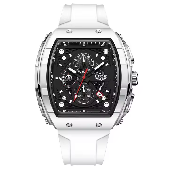 Reloj De Pulsera De Cuarzo LIGE Para Hombre Marca Top Lujo Deportivo Militar Casual Con Cronógrafo Y Resistencia Al Agua - 1