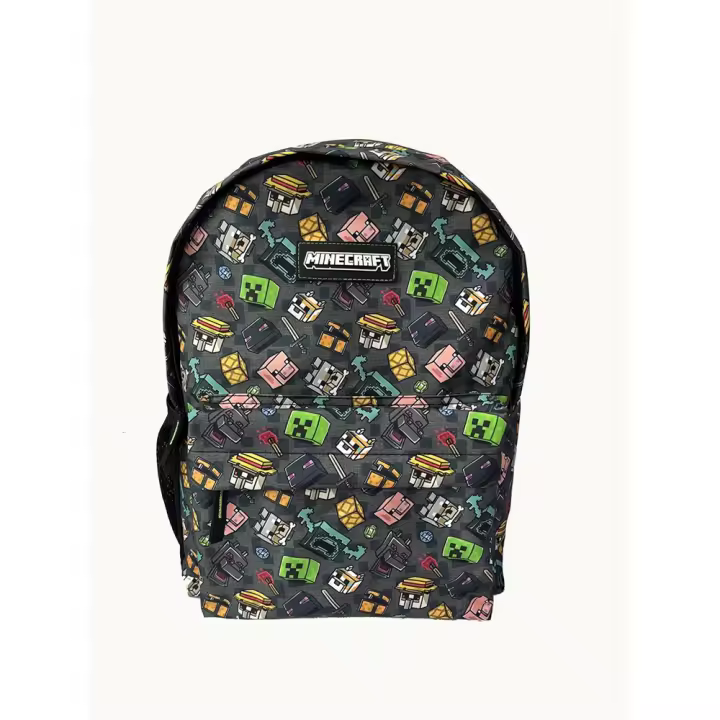 Mochila Minecraft Pixel 25  Adaptable A Carro, Espaldera Acolchada. 40 X 30 X 14 CM. (Toybags T433-1070) - 1