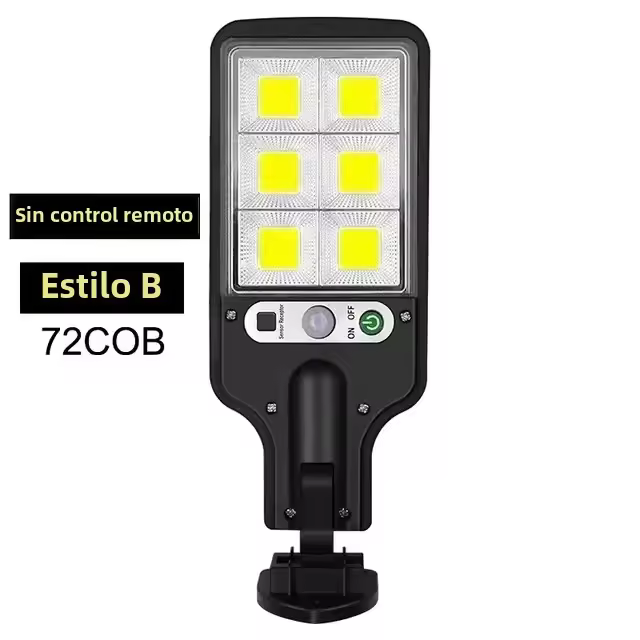 Lámpara Solar LED Exterior Impermeable Con Sensor De Movimiento 30/72COB Para Jardín Terraza Puerta De Garage Y Calle - 1