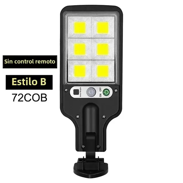 Lámpara Solar LED Exterior Impermeable Con Sensor De Movimiento 30/72COB Para Jardín Terraza Puerta De Garage Y Calle - 1