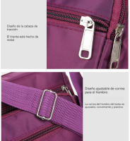 Bolso Bandolera Mujer Grande, Bolso de Hombro Nylon Impermeable con Correa Ajustable Bolsos Bandolera Mujer con Múltiples Bolsillos Bolso Crossbody Mujer Casual Ligero para viajes, negocios, escuela - details 6