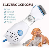 Peine Eléctrico Para Eliminar Piojos Multifuncional Para Perros Y Gatos Limpiador De Cabello Con Eliminador De Piojos - details 2