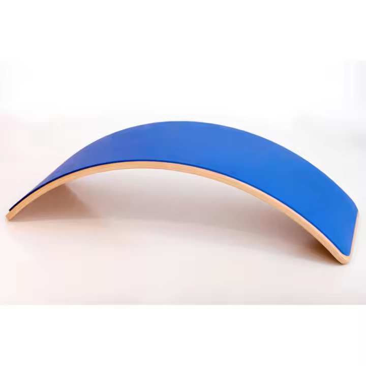 TWR Only Wood Tabla Curva Entrenador de Equilibrio Barnizada con Foam Certificado CE - 1