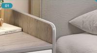 Mesita de noche moderna de madera con 1 o 2 o 3 cajones, ,MESILLA mesita de noche para dormitorio, mesita de noche pequeña para café, mesa de té lateral, gabinete de almacenamiento de - details 6