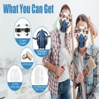 Máscara De Protección Respirable 7 En 1 / 16 En 1 7502 Para Pintura Y Spraying De Vapores Orgánicos Y Gas Químico Seguridad De Trabajo - details 3