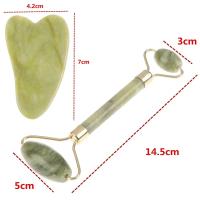 Rodillo De Jade Natural Rosa Para Masaje Facial Gua Sha Tablero De Masaje Corporal Levantamiento Del Rostro Escarificación De Ojos Acupuntura - details 0