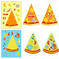 Juego De Puzle De Pegatinas DIY Pizza Divertido Y Educativo Para Niños 6 Hojas Para Todas Las Ganas Juguetes Para Juntar Unisex - details 2