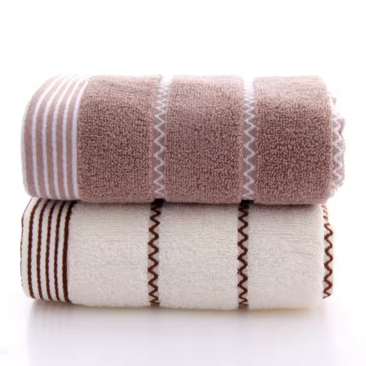 Engrosada toalla de algodón tejido liso, que se utiliza para lavarse la cara, bañarse, limpiarse el pelo, toalla de algodón absorbente suave cara, los hombres y las mujeres del hogar estudiantes de uso diario - 1