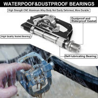 Pedales De Bicicleta BUCKLOS MTB Doble Función Plataforma Plana Y Fijación SPD Antideslizante Para Mountain Bike Con Cleat - details 4