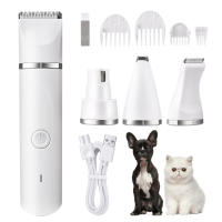 Cortador De Pelo Eléctrico Multifuncional Para Perros 4-en-1 Afeitadora De Mascotas Silenciosa Recargable Herramientas De Peluquería Para Animales - details 9