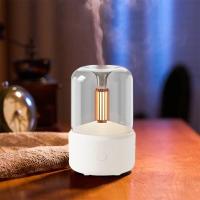 Difusor de aire de llama a la luz de las velas, difusor portátil de aceite esencial sin ruido 120ml difusor aromático sin agua apagado automático protección adecuada para el dormitorio de la Oficina de yoga familiar de Spa - details 1