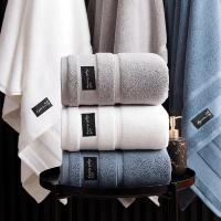 Toalla De Baño Grande De Algodón 100% 160x80cm Toallas De Lujo Para Ducha Viaje Deportes Regalo Tela Terry Absorbente Rectangular Bordado Plaid - details 4