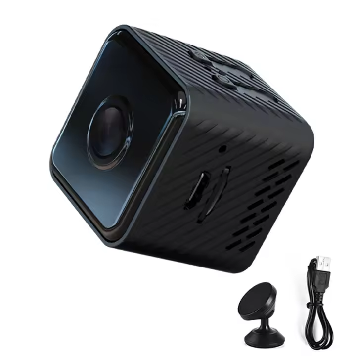 Cámara de seguridad inteligente para interiores, cámara de vídeo para interiores HD de 1080p con cable, visión nocturna, detección de movimiento, audio bidireccional - 1