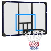 SPORTNOW Canasta de Baloncesto de Pared Tablero de Baloncesto Aro de Baloncesto para Exterior 113x61x73 cm Azul y Negro - details 0