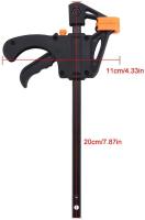 Abrazadera de clip Gadget Herramiento de mano Liberación rápida de trinquete Kit de herramientas de carpintería rápida para carpintería 4PCS - details 0