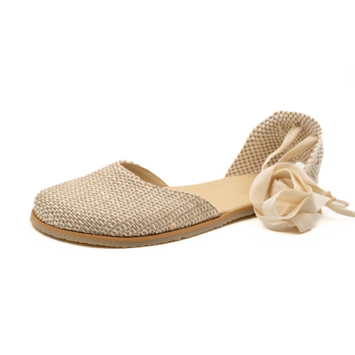 ESPARDEÑA RESPETUOSA MELIBEA BEIGE 6608 FLEXINENS BAREFOOT SHOES