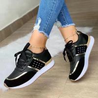 Zapatillas De Plataforma Para Mujer 2024 Cuero Patchwork Casual Deportivas Zapatos De Salida Vulcanizados Zapatillas Mujer - details 6