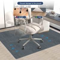 Tapete Para Silla De Oficina Keilymat 90x120cm Antideslizante Para Piso De Madera Sala De Estar Dormitorio Material Poliéster Geométrico - details 4