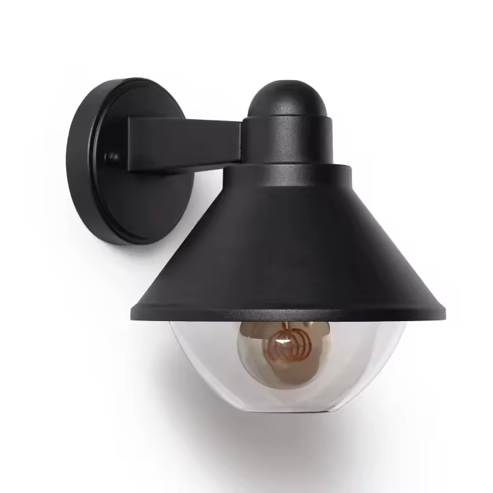Ledkia Lámpara de Pared Exterior Aluminio Valera Negro - 1
