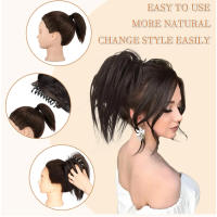 Extension De Cabello Sintético H&STAR Pony Cola Recta Pequeña Accesorios Para El Cabello Clip Para Mujeres Pieza Única - details 3