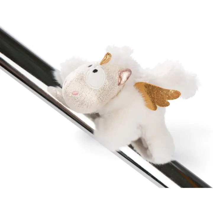 NICI - MINI PELUCHE SUAVE - Unicorn MagNICI -  Ángel Angelia - Medidas 12 x 3 cm - Color Blanco y Dorado - Para mayores de 3 años - 1