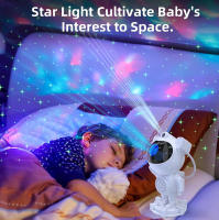 Proyector De Luz Estelar Astronauta LED Para Ambiente De Dormitorio Luz Nocturna Aurora Luna Con Altavoz Bluetooth Accesorios - details 4