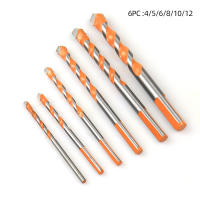 Juego De 6 Piezas De Brocas Triangulares Multifuncionales Para Cortar Vidrio Cerámica Azulejos Hormigón Y Metal Herramientas De Perforación Centro Broca Bi - details 9