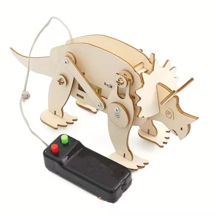 Kit De Juguetes STEM Dinosaurio Para Niños Puzzle 3D De Madera Modelo De Robot Proyectos Educativos Científicos DIY - 1