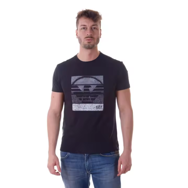 Camiseta Emporio Armani EA7 Cotton Man Negro 3YPTD9PJ30Z 1200 - 1