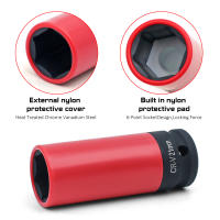 Juego De Destornilladores De Impacto Con Protección De Rueda 1/2 Pulgada Fondo Profundo De 17mm 19mm 21mm 22mm Con Funda De Plástico Para Tornillos De Rosca - details 4