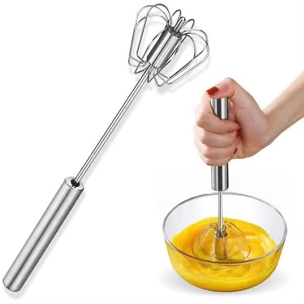 Batidora semiautomática de Maple inoxidable para el hogar. Batidor manual, herramienta versátil para Batir, utensiilios de Cocina Para Mezclas. - 1