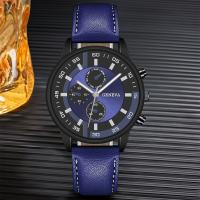 Reloj Digital Para Hombre Con Cinta Graduada Reloj De Cuarzo Para Hombre Resistentes Al Agua 3Bar Material De Correa De Cuero Estilo Casual Y Moda - details 7