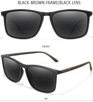 Gafas De Sol Polarizadas Vintage Cuadradas De Lujo Para Pesca Y Ciclismo Resistentes Al Viento Protección UV400 Para Hombres Y Mujeres Gafas De Viaje Y Conducción Moda - details 5