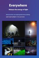 Linterna Frontal COB LED Super Brillante Recargable 180° Lámpara De Corbata Impermeable Para Actividades Al Aire Libre Como Pesca Senderismo Camping Y Ciclismo - details 12