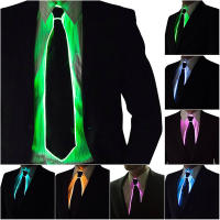 Corbata LED Brillante Para Hombres Cable Eléctrico De Luz LED Para Fiestas Halloween Navidad Decoración De Ropa Para DJ Bar Club Escenario Propiedad - details 0