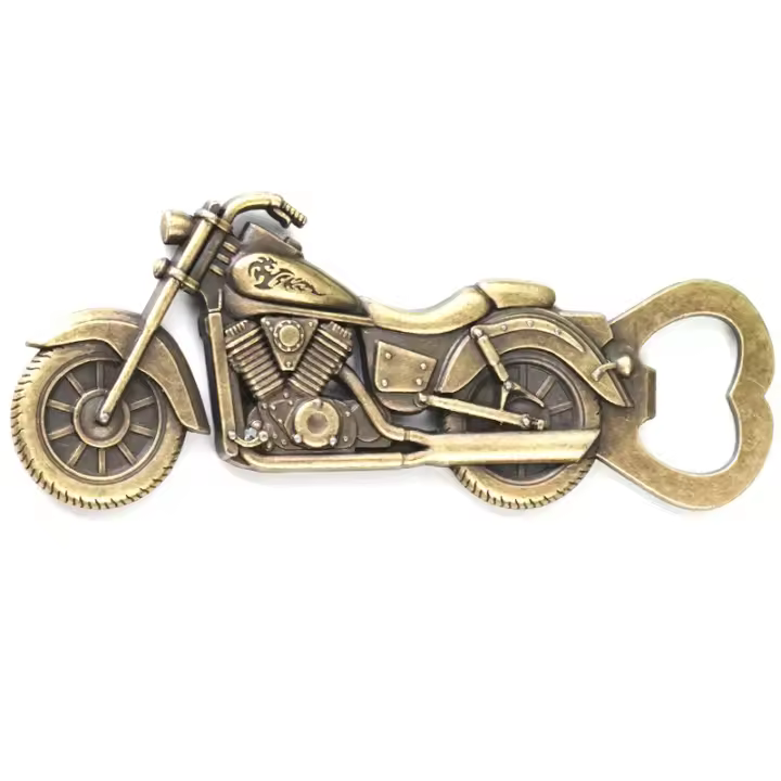 Abrebotellas De Motocicleta De Aleación De Zinc Estilo Retro Imitación Pequeño Regalo Para Bebidas Alcoholicas - 1