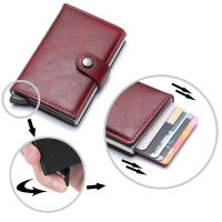 Rparty Tarjetero de cuero  para HOMBRES con RFID Bloqueo,  Ranuras para Tarjetas y Billetes Practico, seguro Multicolor - details 1