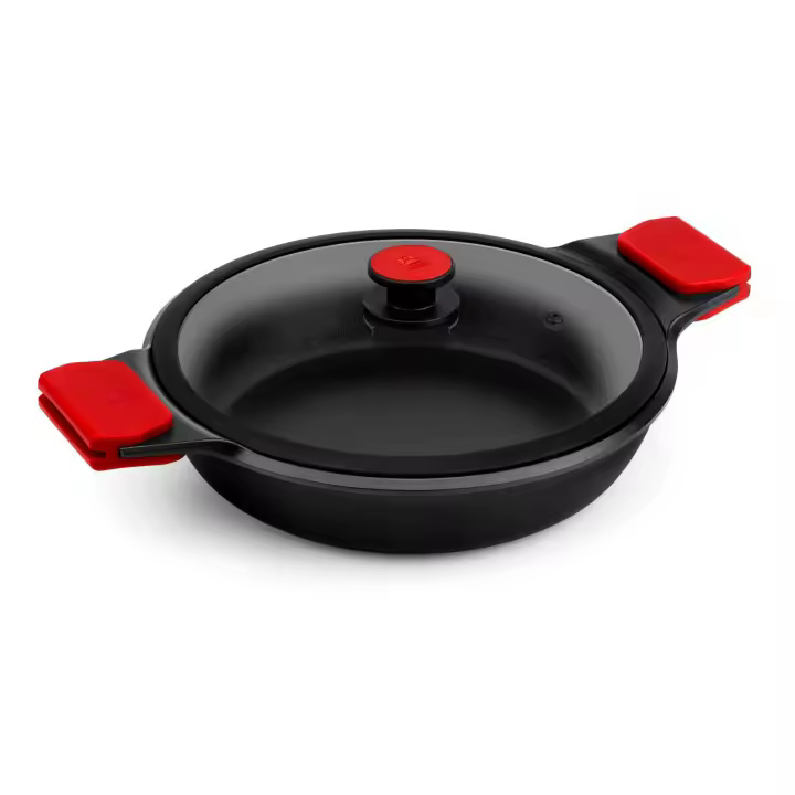 BRA Infinity - Cacerola Baja 36 cm con Tapa y Asas. Apto Inducción y Horno - 1