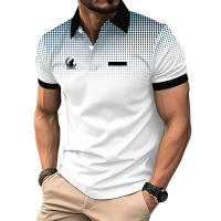 Camisa Polo Casual Para Hombre Verano 100% Poliéster Manga Corta Deporte Golf Moda Camisas De Cuello Alto Transpirable - details 4