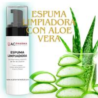 Espuma Limpiadora Facial con Aloe Vera y Extracto de Flor de Azafrán | Envase de 150ML | Espuma Hidratante, Calmante y Purificante para la cara altamente eficaz | Elimina Impurezas MUY EFICAZ | Apta para Todo Tipo de Pieles | ACpharma Medical - details 2