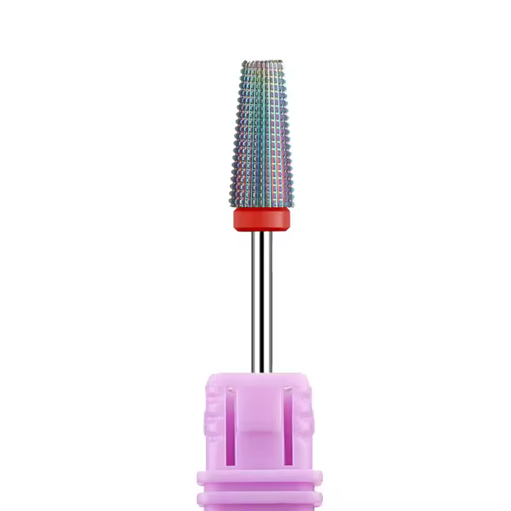 Broca De Uñas De Carburo 5 En 1 Tungsteno Para Remoción De Polvo De Gel De Uñas Accesorios De Manicura Herramientas Eléctricas - 1