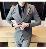 Traje De Boda Para Hombre 2025 Diseño Elegante Y Moderno De Terciopelo De Alta Calidad Doble Filo Con Chaleco Y Pantalones - details 13