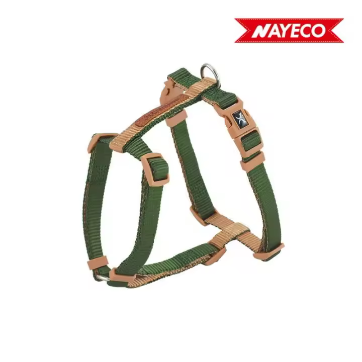 Arnés Verde-Beige Forest-British X-TRM Doble Premium 45-75x2cm Nayeco - 1