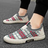 Zapatos Casuales Para Hombre Suela De Goma Transpirables Malla Zapatos Slip-on Deportivos Con Tela round Toe Verano - details 34